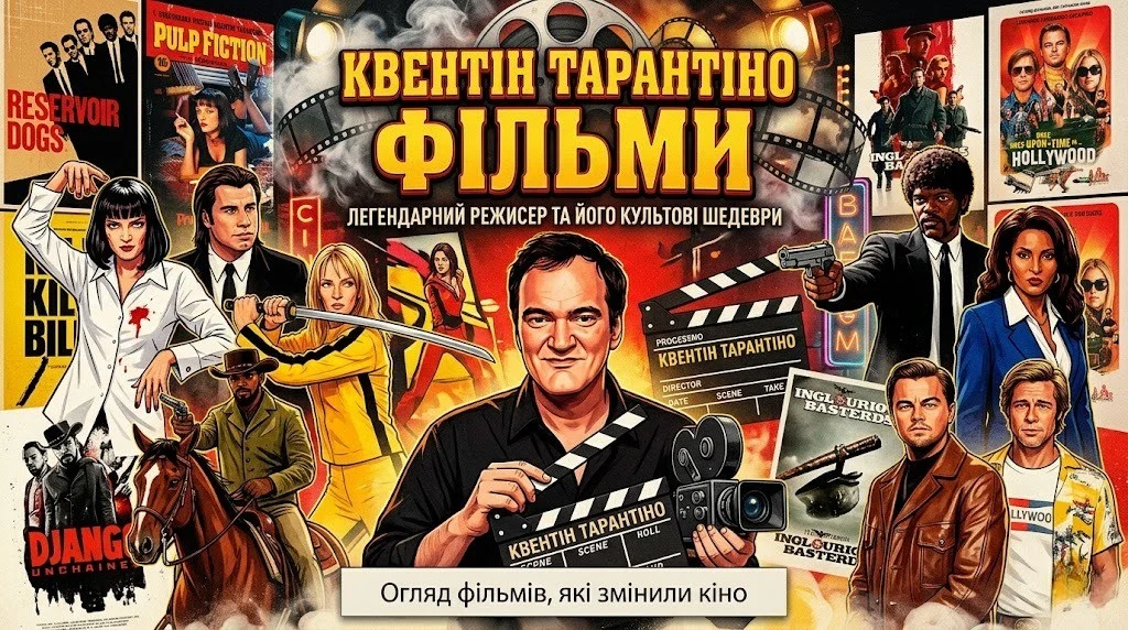 Повний список фільмів Квентіна Тарантіно з синопсисами