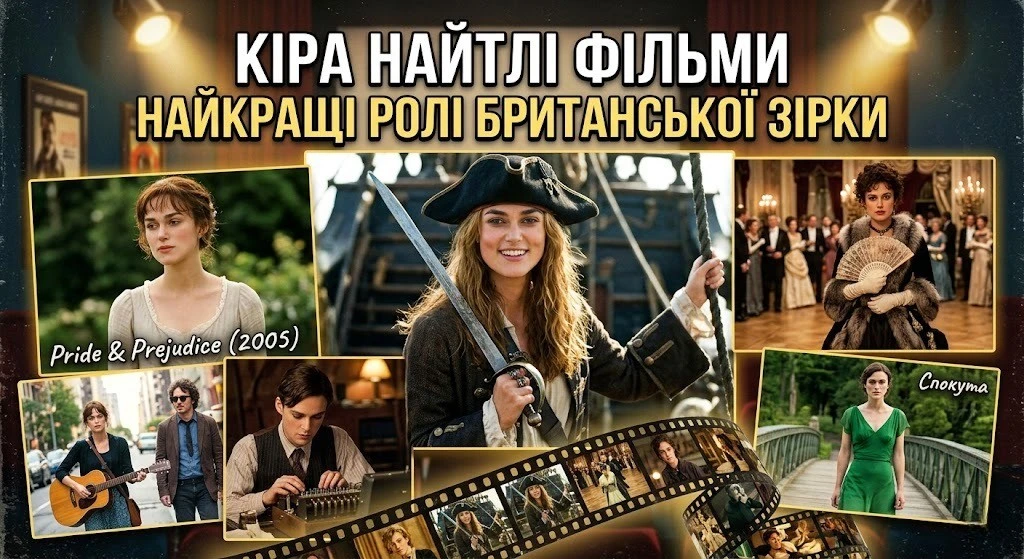 Повна добірка фільмів Кіри Найтлі на будь-який смак